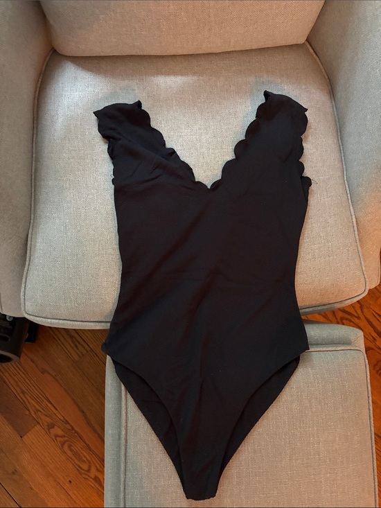Marysia Swim Other - Marysia Swim Black Scalloped-Edge One-Piece Bodysuit